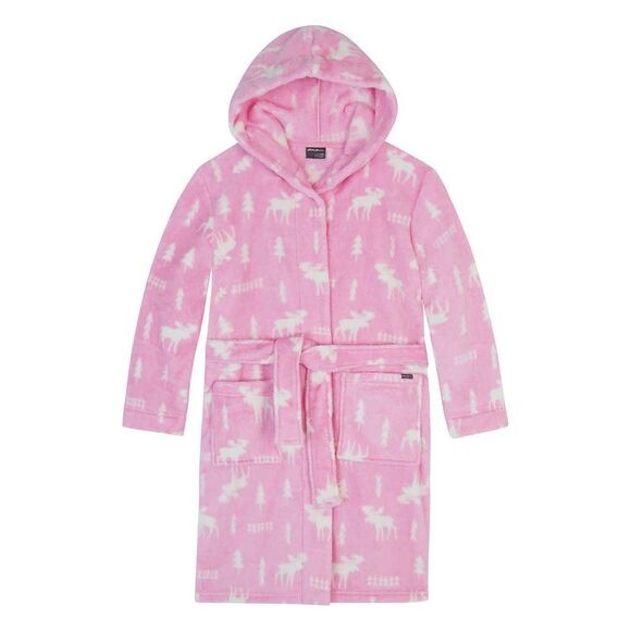 NEW! Eddie Bauer Youth 3 piece PJ Set- LS Top, Pant and Robe, Moose - Picture 9 of 14